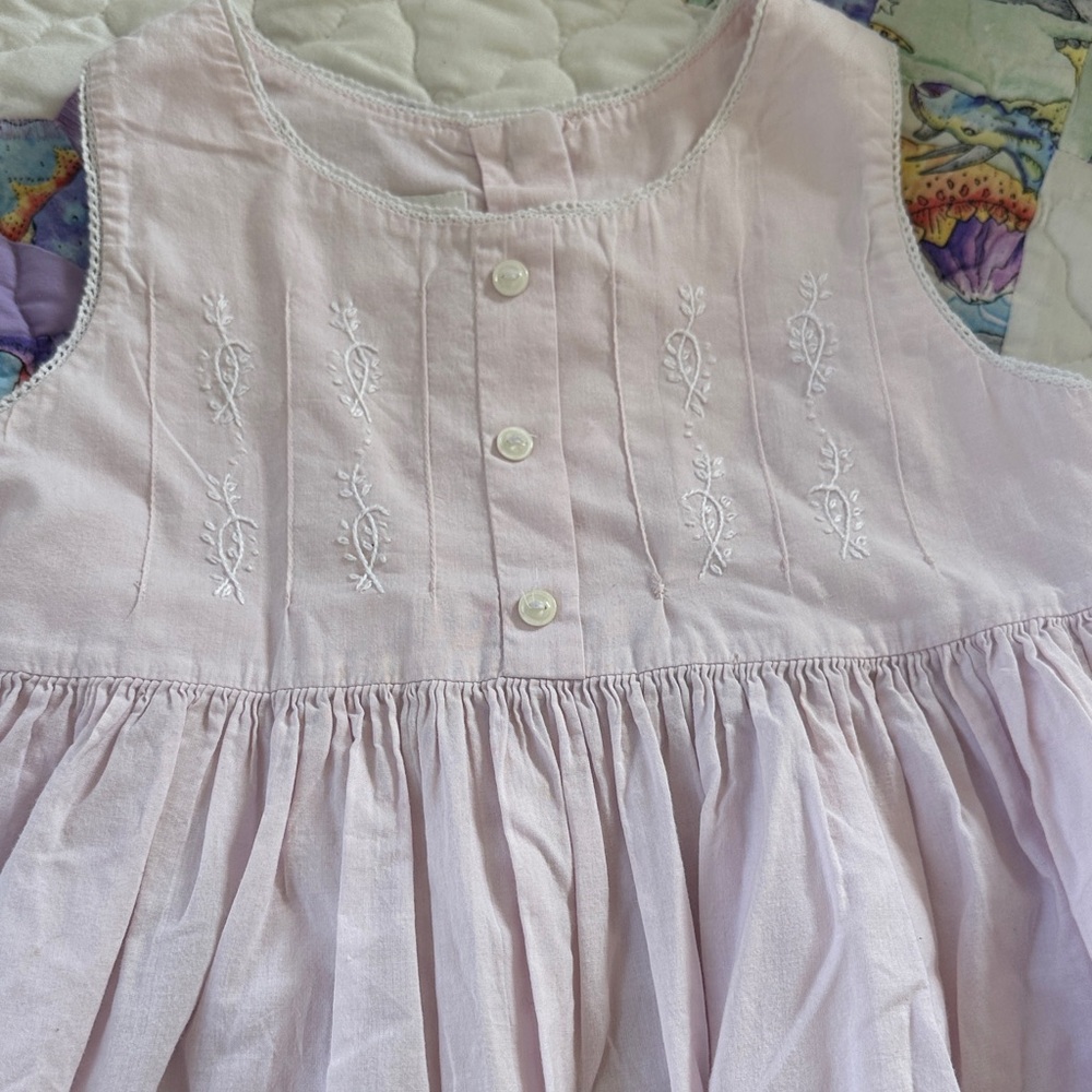 Strasburg Soft Pink Embroidered Dress - Picture 5 of 7